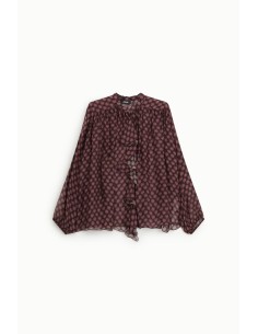 Blouse ample à imprimé floral et volants sur le devant « Dixie » 2