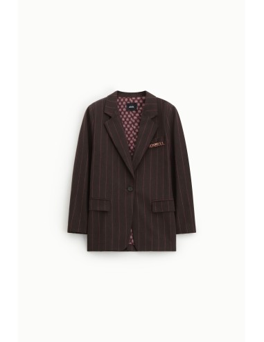 Blazer à rayures avec fermeture à simple boutonnage et poches Dixie