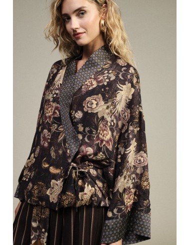 Blazer imprimé fleuri à manches larges Dixie