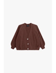 Cardigan Dixie à boutons bijoux et manches amples 2