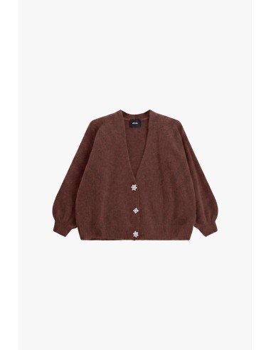 Cardigan Dixie à boutons bijoux et manches amples