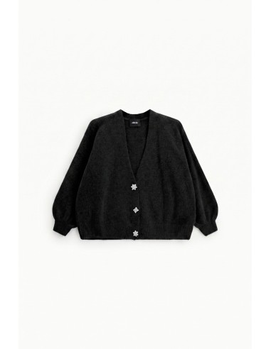 Dixie-vest met juweelknopen en wijde mouwen