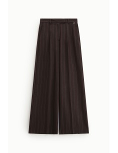 Dixie Palazzo-broek met hoge taille en krijtstreep 2