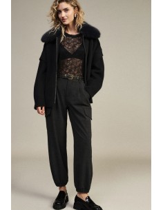 Pantalon de jogging taille haute avec poches cargo Dixie