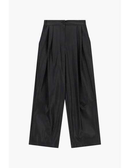 Pantalon palazzo large à pinces et fermeture Dixie