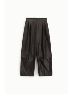Wijde Palazzo-broek met plooien en Dixie-sluiting