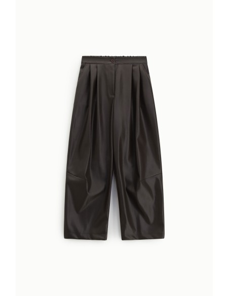 Pantalon palazzo large à pinces et fermeture Dixie