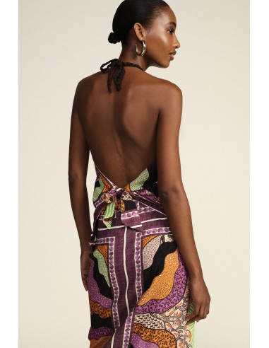 Top bandeau à imprimé géométrique avec lien Dixie