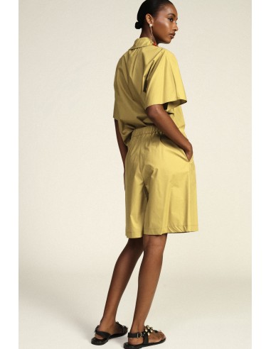Short taille haute avec pinces et poches latérales Dixie