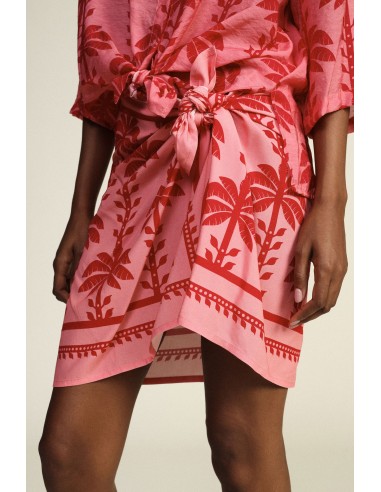 Jupe courte portefeuille à imprimé floral Dixie