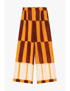 Pantalon palazzo à larges rayures et taille haute Dixie 2