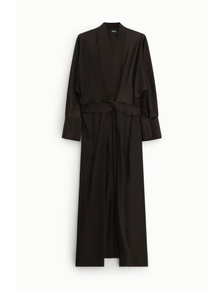 Robe longue avec ceinture nouée et manches amples Dixie
