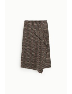 Jupe midi taille haute à motif pied-de-poule Dixie 2
