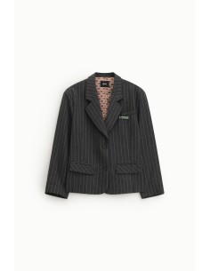 Blazer à rayures avec poches avant et doublure à motifs Dixie