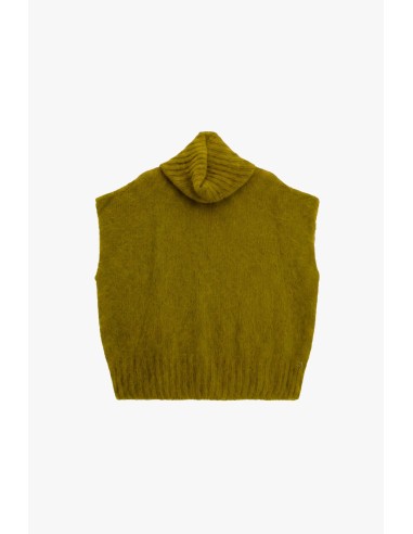 Pull sans manches à col roulé, coupe ample, Dixie
