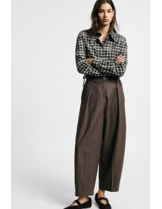 Pantalon palazzo taille haute à pinces Please