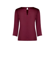 Vloeiende blouse met 3/4-mouwen van satijn Rinascimento 2
