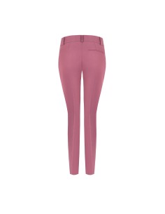 Rechte broek van technische stof met knoop met Rinascimento-logo 2