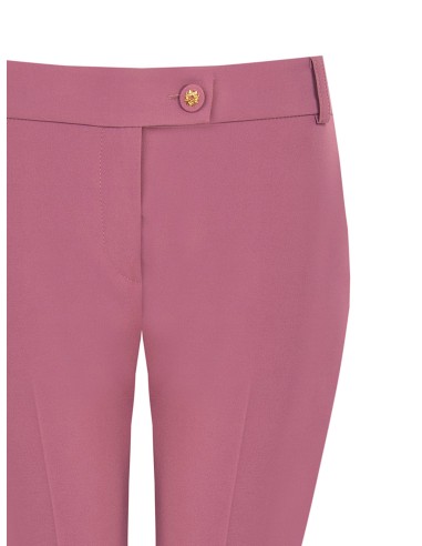 Pantalon droit en tissu technique avec bouton logo Rinascimento