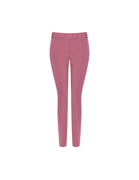 Pantalon droit en tissu technique avec bouton logo Rinascimento