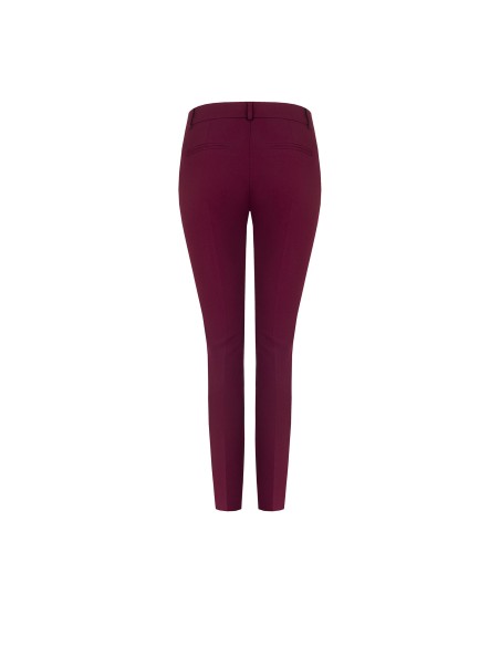 Pantalon skinny en scuba crêpe avec bouton assorti Rinascimento