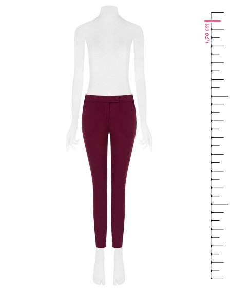 Pantalon skinny en scuba crêpe avec bouton assorti Rinascimento