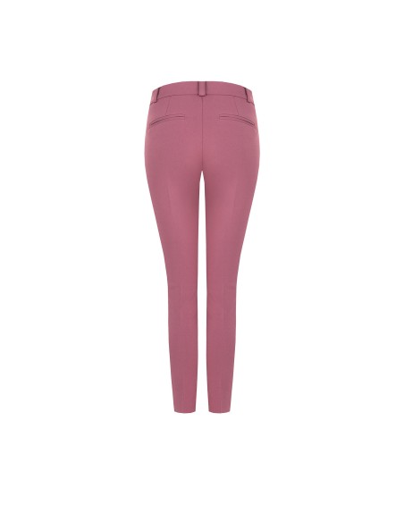 Pantalon skinny en scuba crêpe avec bouton assorti Rinascimento