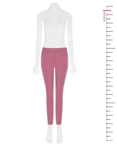 Pantalon skinny en scuba crêpe avec bouton assorti Rinascimento