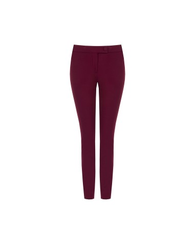 Pantalon skinny en scuba crêpe avec bouton assorti Rinascimento