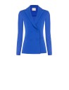 Veste blazer cintrée en scuba crêpe avec boutons assortis Rinascimento