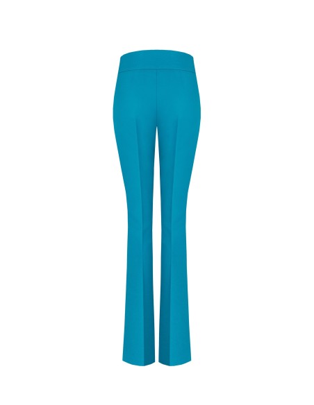 Pantalon évasé en tissu technique avec bande à la taille Rinascimento