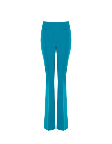 Pantalon évasé en tissu technique avec bande à la taille Rinascimento