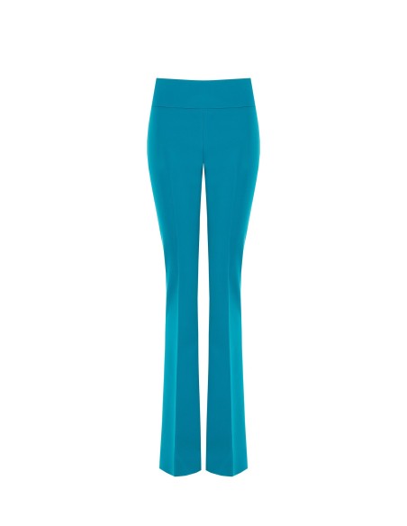 Pantalon évasé en tissu technique avec bande à la taille Rinascimento