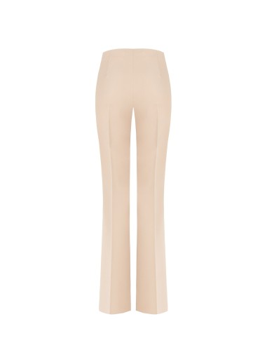 Pantalon évasé en tissu technique avec fermeture éclair latérale Rinascimento