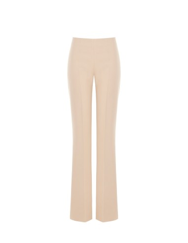 Pantalon évasé en tissu technique avec fermeture éclair latérale Rinascimento