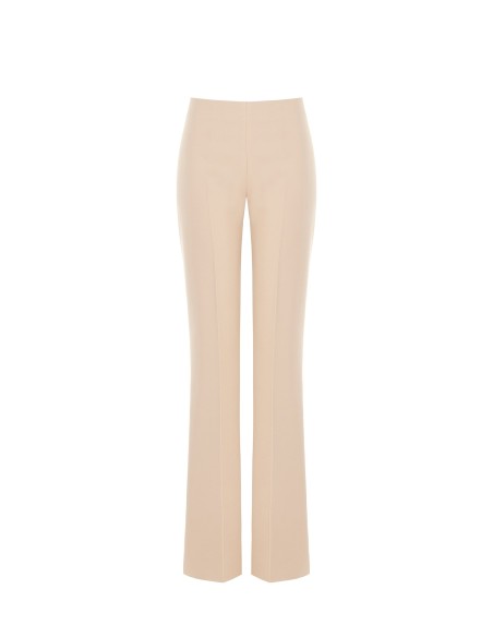 Pantalon évasé en tissu technique avec fermeture éclair latérale Rinascimento