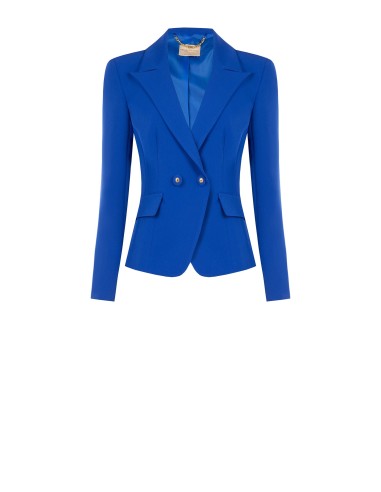 Veste blazer courte cintrée en tissu technique Rinascimento