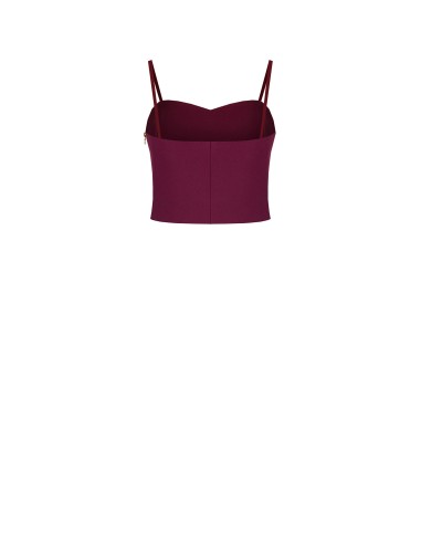 Crop top bustier en tissu technique Rinascimento