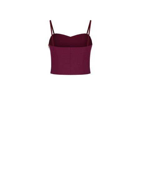 Crop top bustier en tissu technique Rinascimento