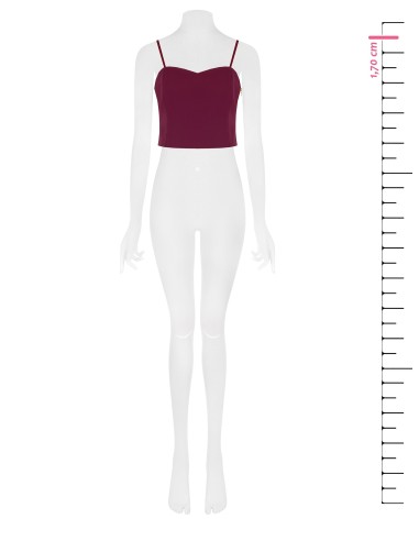 Bandeau-croptop van technische stof van Rinascimento