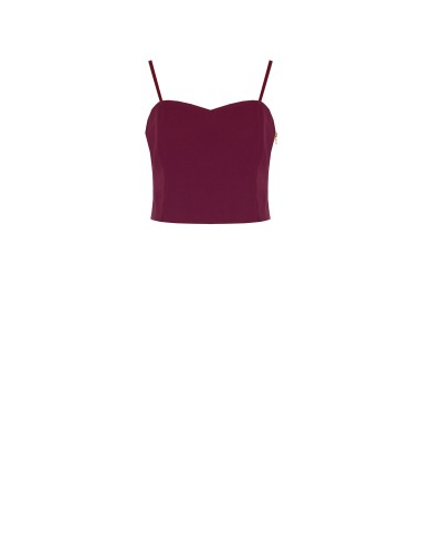 Crop top bustier en tissu technique Rinascimento