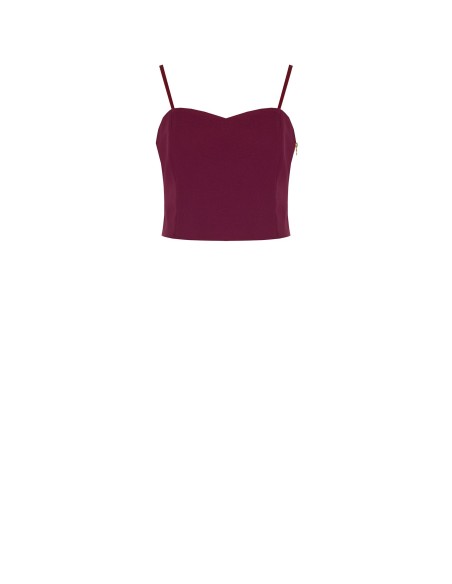 Crop top bustier en tissu technique Rinascimento