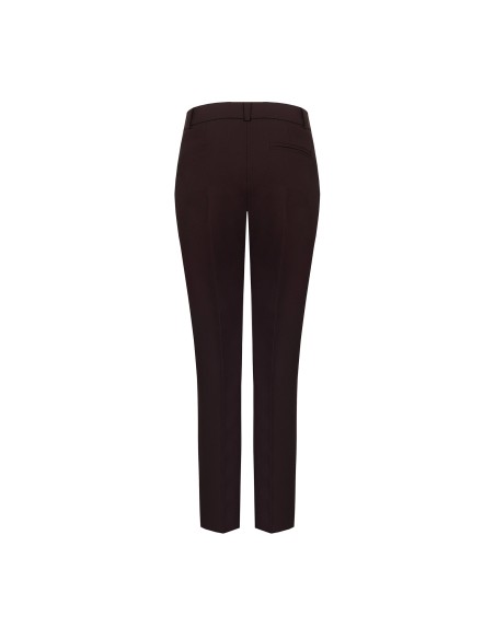 Pantalon cigarette en tissu technique avec bouton siglé Rinascimento