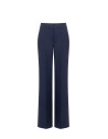 Pantalon palazzo en tissu technique avec bouton et fermeture éclair dissimulés Rinascimento