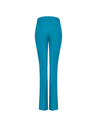 Pantalon évasé en scuba crêpe avec bande à la taille Rinascimento