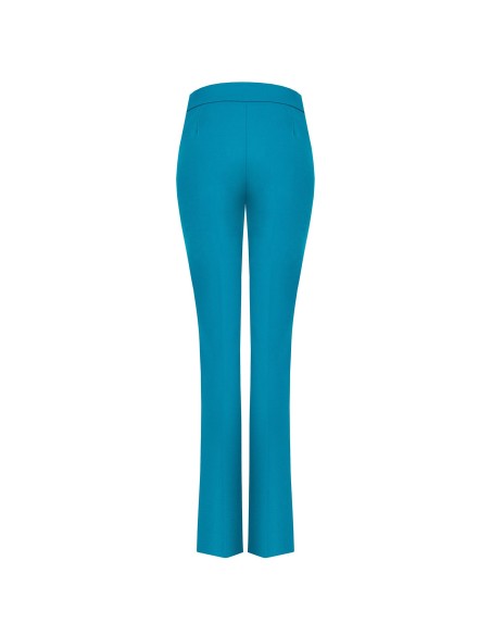 Pantalon évasé en scuba crêpe avec bande à la taille Rinascimento
