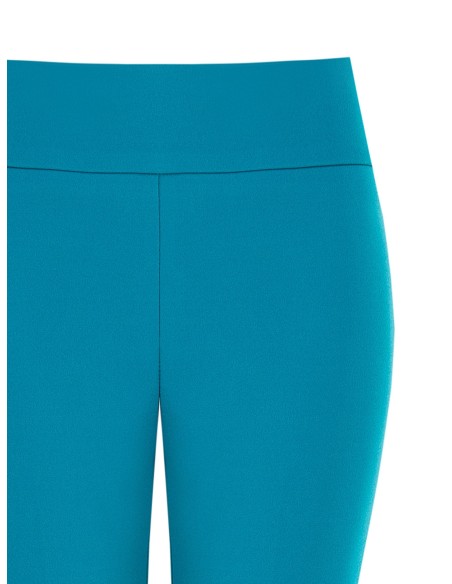 Uitlopende broek van scuba crêpe met tailleband van Rinascimento