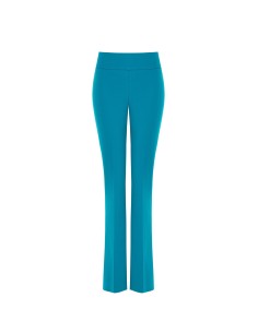 Pantalon évasé en scuba crêpe avec bande à la taille Rinascimento