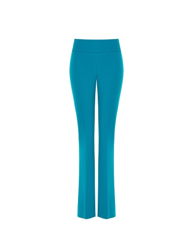 Pantalon évasé en scuba crêpe avec bande à la taille Rinascimento