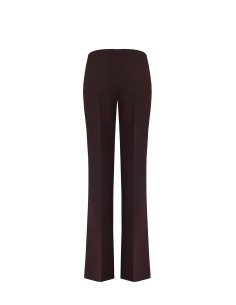 Pantalon droit en crêpe scuba à taille élastiquée Rinascimento 2